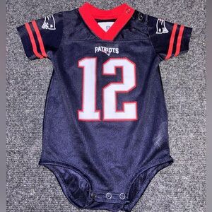Patriots Brady Baby Jersey Onesie